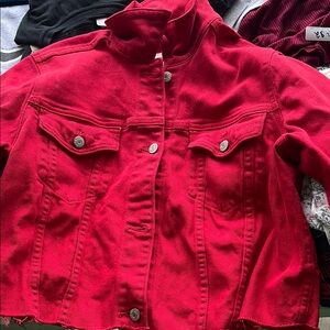 Hollister Women’s Red Jean Jacket
